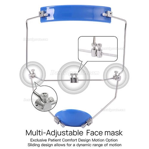 Dentale vorw&auml;rtszug delaire-maske, mit doppelhebelverstellung